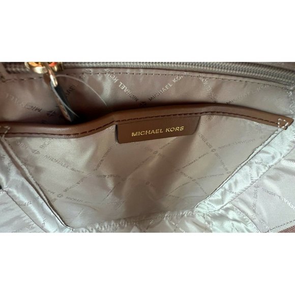 Michael Kors ADINA Pebbled Leather Medium Backpack, School Bag